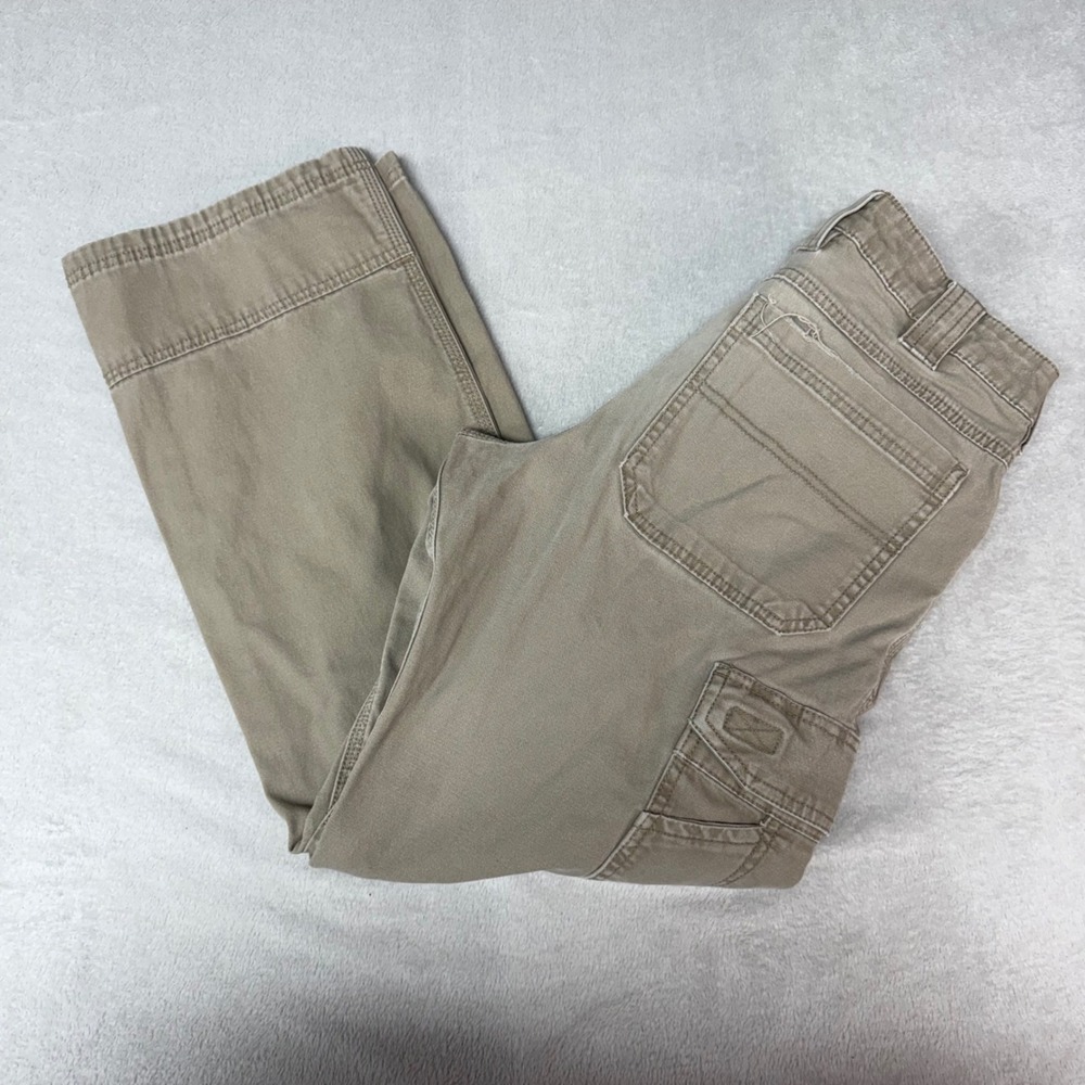Noble Outfitters Generations Mens Cargo Work‎ Pants Khaki Tan Canvas 30x30